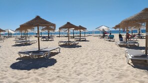 Vlak bij het strand