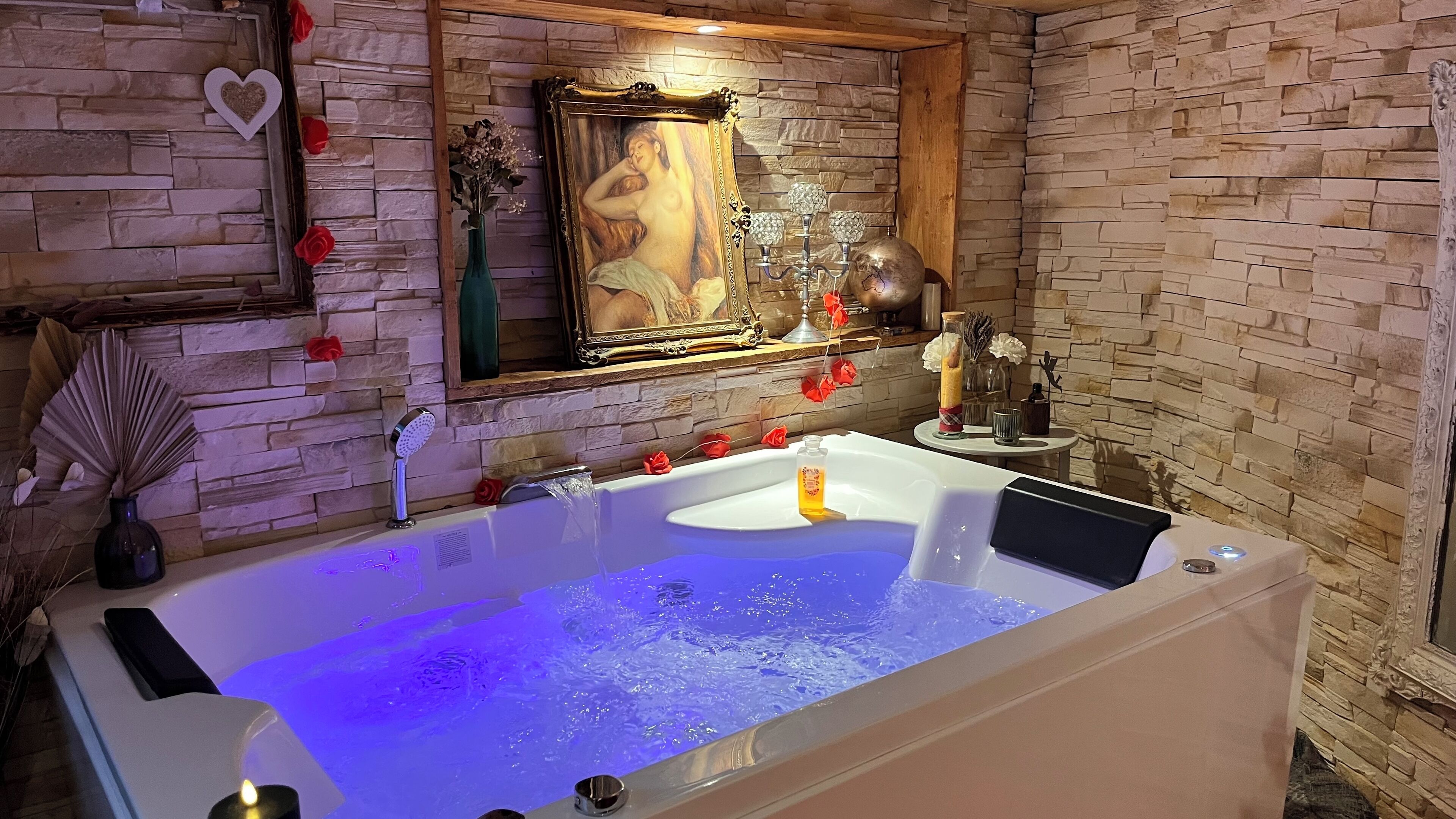 Dusche, Handtücher, Seife, Toilettenpapier