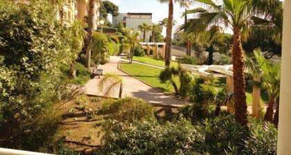 T2 36m2 ds palm pool residence 700m sandy beach and town Giens