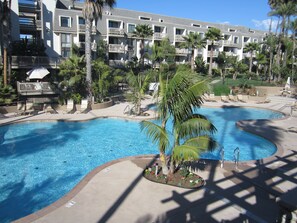 A heated pool