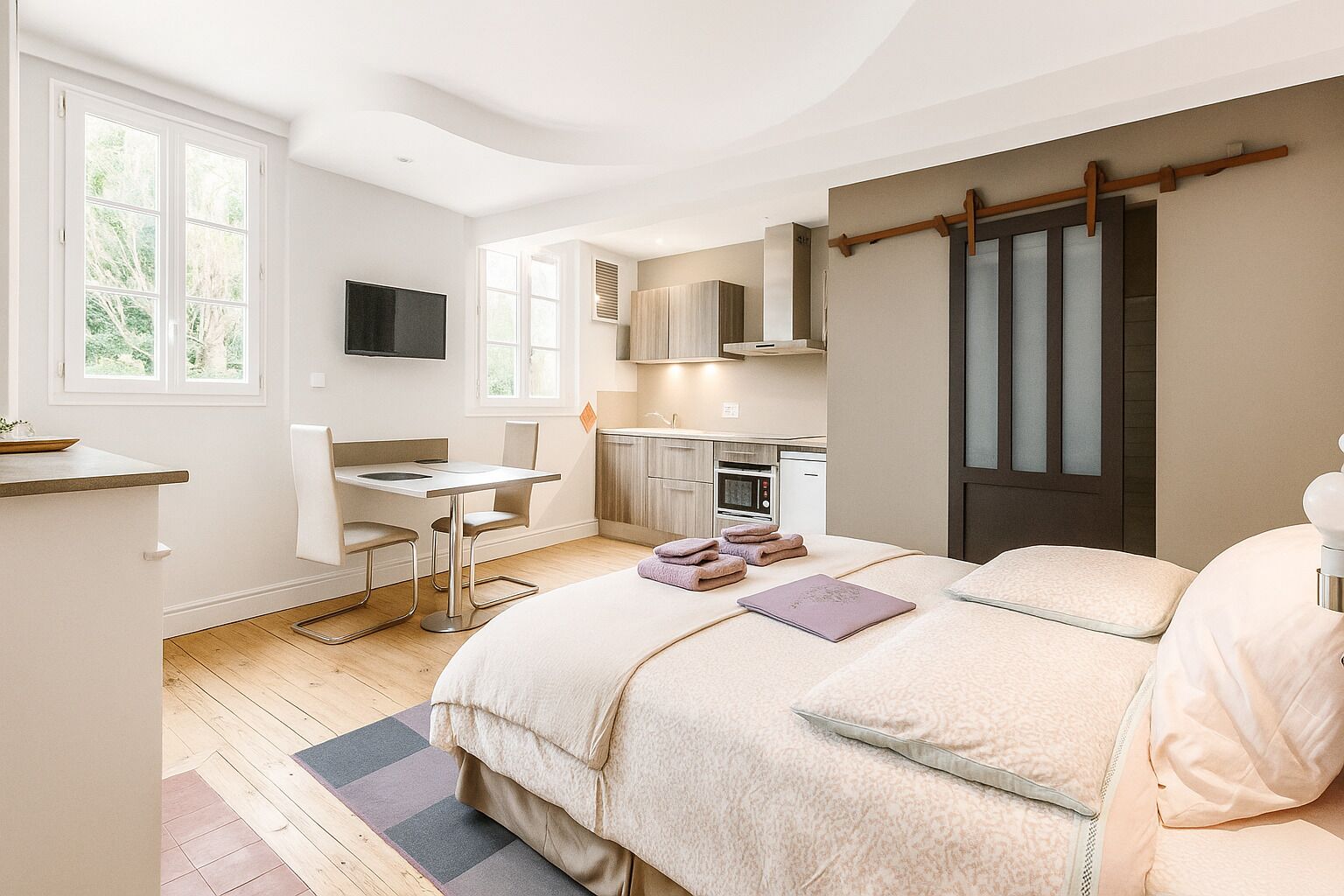 1 chambre, fer et planche à repasser, Wi-Fi, draps fournis