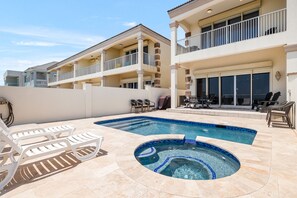 A heated pool