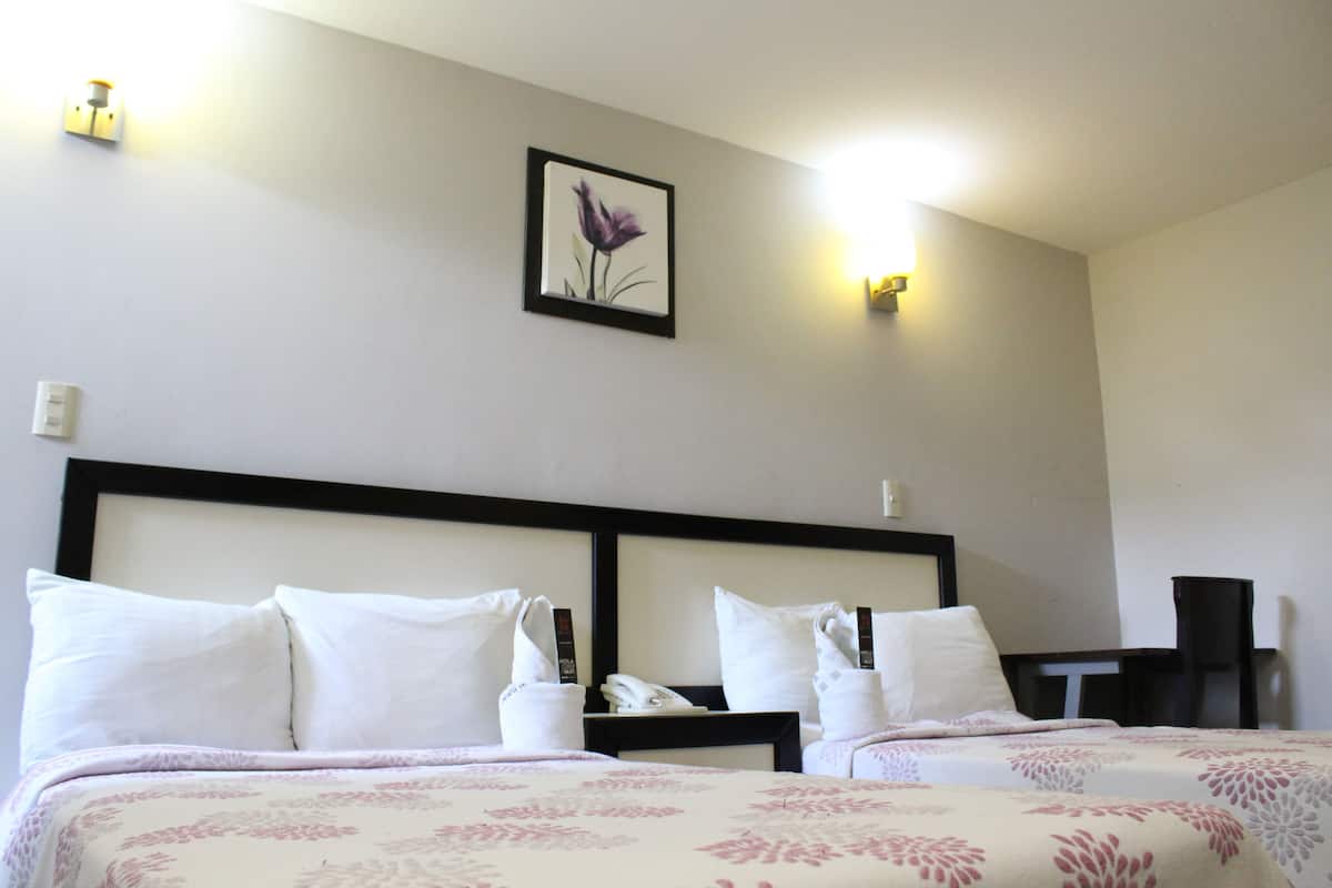 Basic Twin Room | Meja, ruang kerja komputer riba, seterika/papan seterika, Wi-fi percuma