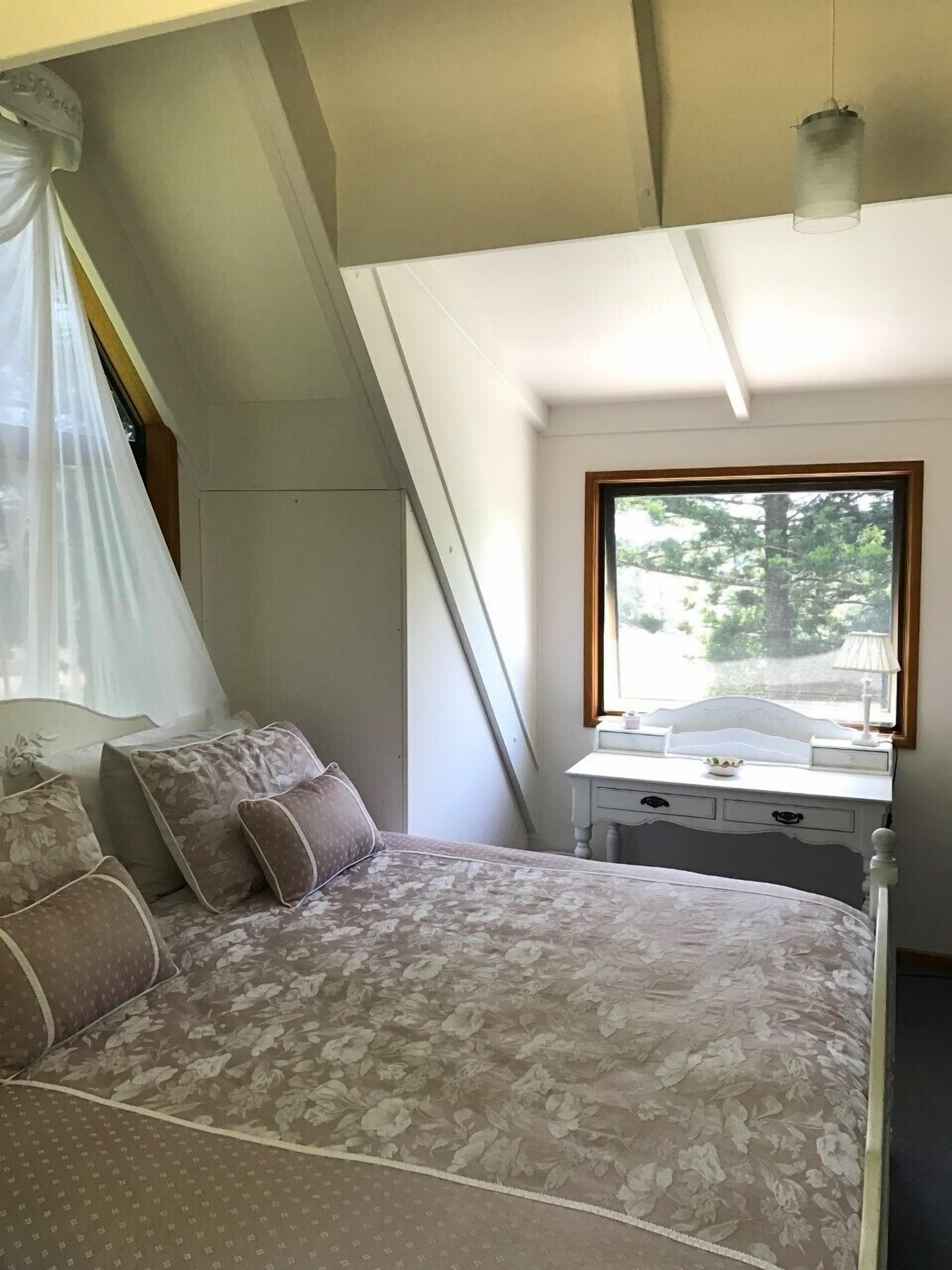 1 bedroom, desk, iron/ironing board, travel cot