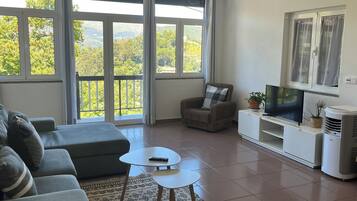 Een smart-tv en een open haard