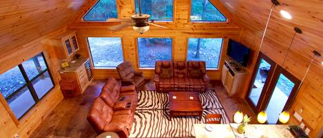 TV, DVD player, books