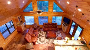 TV, DVD player, books