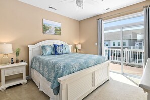 3 bedrooms, memory-foam beds, iron/ironing board, travel cot