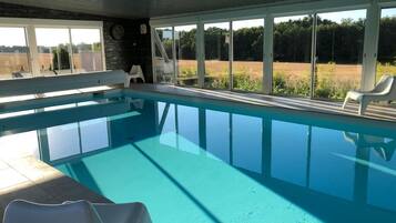 Indoor pool, a heated pool