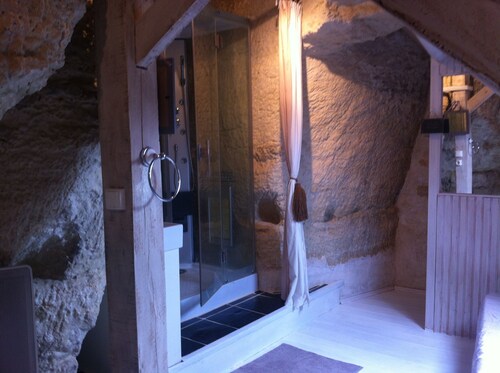 Troglodyte loft in the Loire valley in France