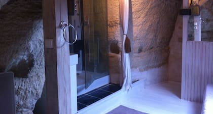 Troglodyte loft in the Loire valley in France