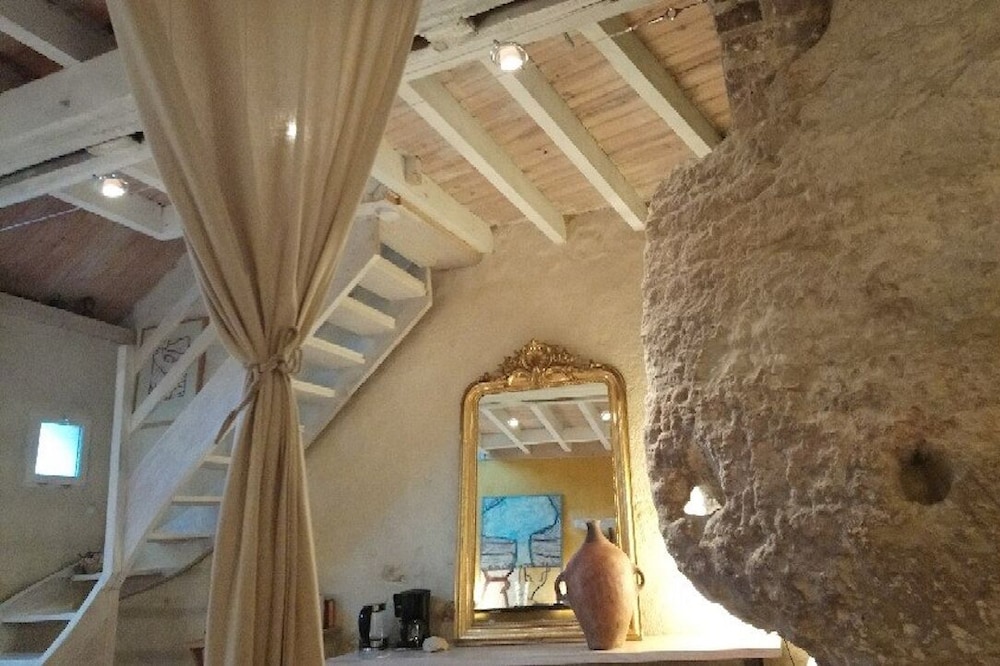 Troglodyte loft in the Loire valley in France