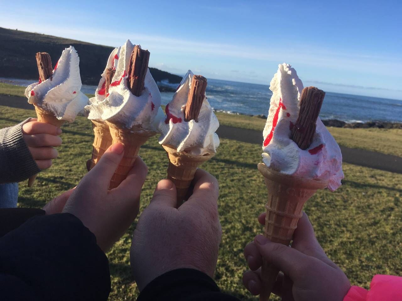 Portrush harbour view