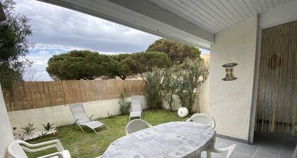 Villa T4 durch 100m vom Strand entfernt - Garten und Terrasse St Pierre La Mer