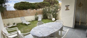 Villa T4 through 100m from the beach - garden and terrace St Pierre La Mer