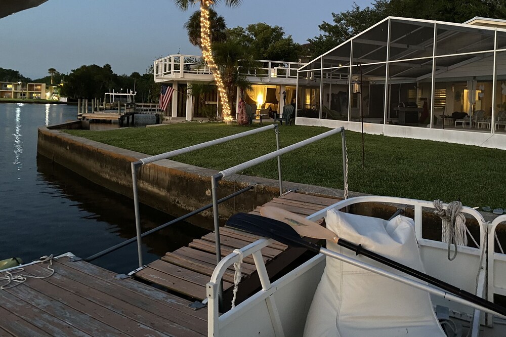 Sleep in Our Boathouse, Wake up With Manatee