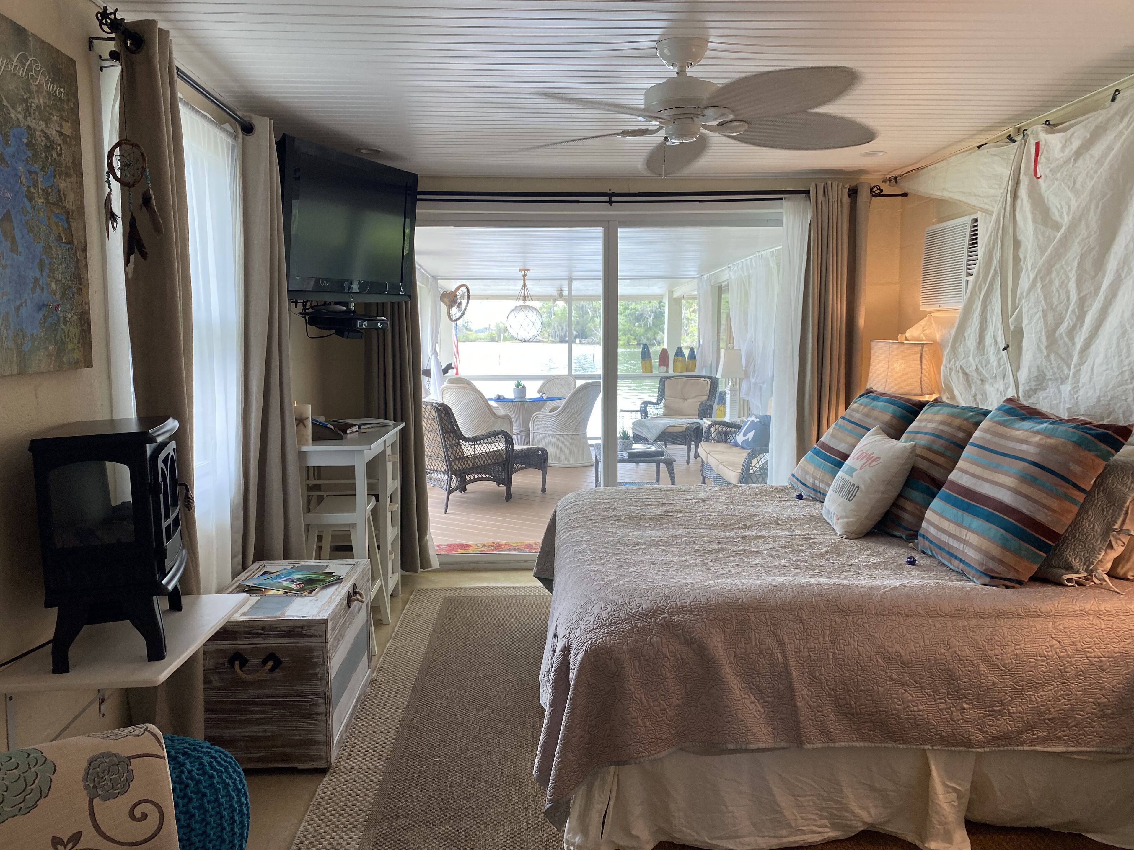 Sleep in Our Boathouse, Wake up With Manatee