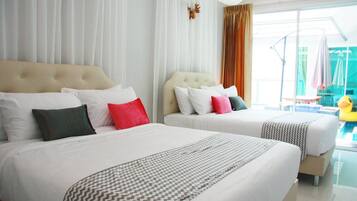 4 bedrooms, premium bedding, free WiFi