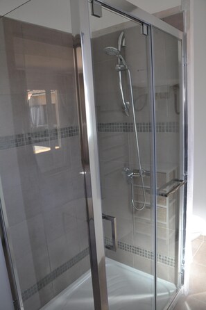 Shower, hair dryer