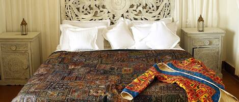 Royal Fort View Room | Lakens van Egyptisch katoen, luxe beddengoed, donzen dekbedden