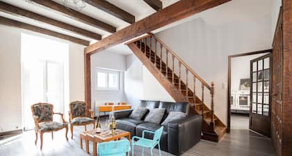 Equipped house + aveyron village center 120m2 garden terrace wifi 3 bedrooms