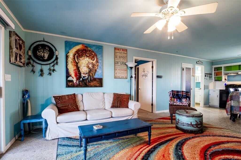 Happy Hippie Beach Retreat  -  View the Gulf from the Deck and Sun Porch