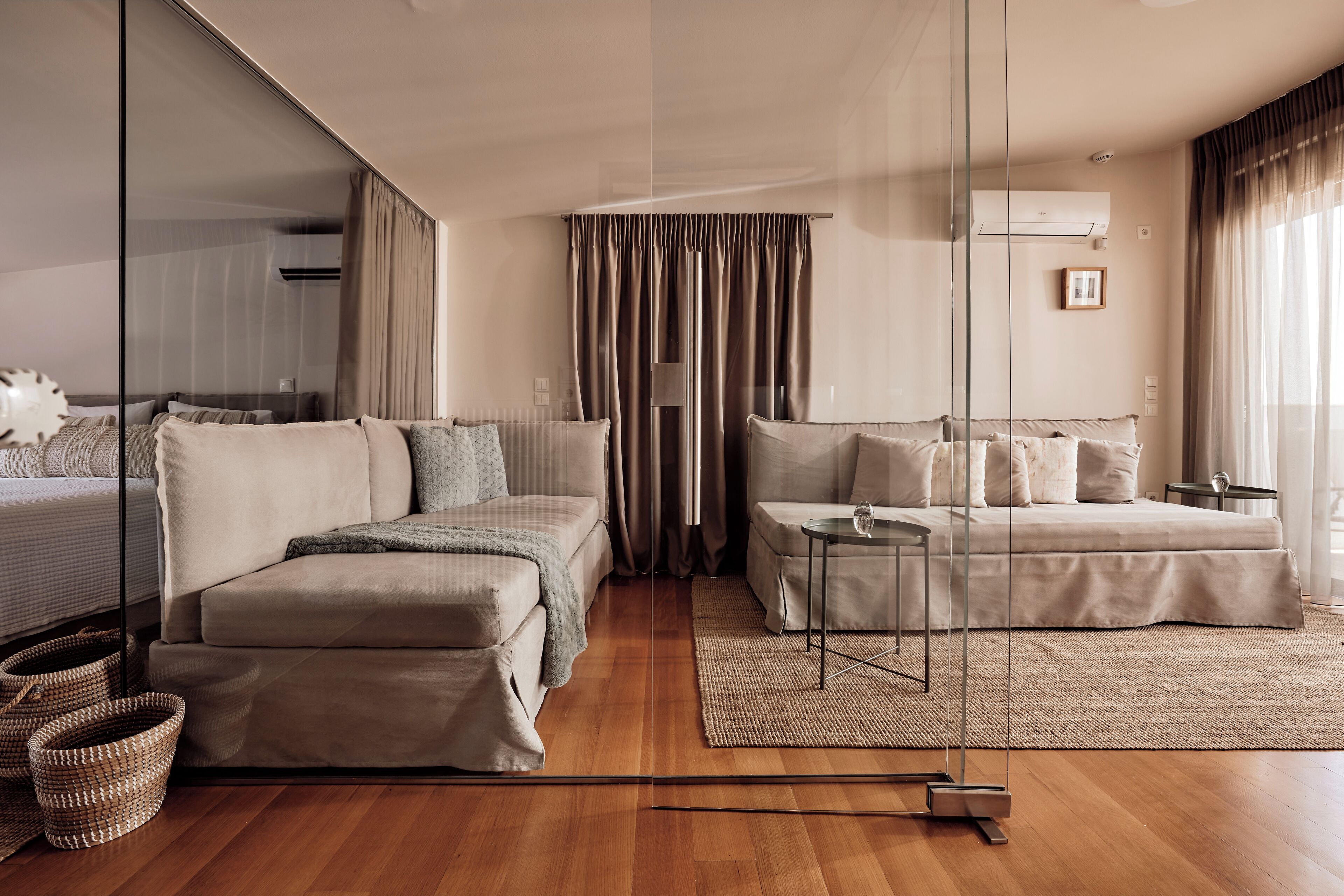 Saffron - Elaia Luxury Top Floor Condo with Private Pool | Hypo-allergenic bedding, in-room safe, desk, soundproofing