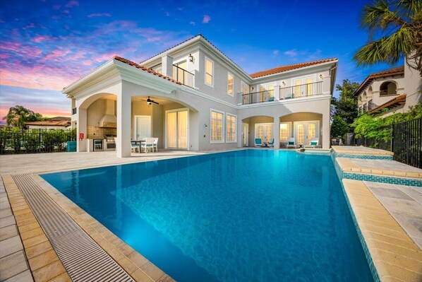 Outdoor pool, a heated pool - 5 Bedroom Beverly Hills 5300 sq ft in Reunion, Huge Pool, Reunion Amenities! (Four Corners)