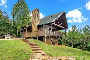 Exterior - Juve' Cabin by Carolina Properties - Fire Pit, Big Views, Mirror Lake Access! (Lake Lure)