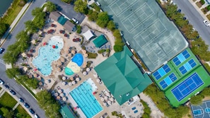 Indoor pool, outdoor pool