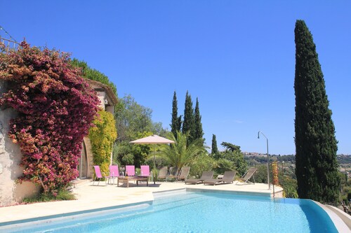 Contemporary Sea-View Villa with Infinity Pool – Near Saint-Paul de Vence
