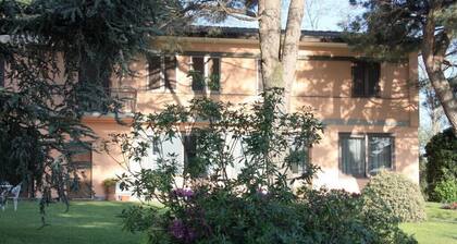 Elegant villa surrounded by a large garden available to guests