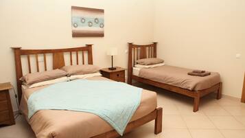 1 bedroom, in-room safe, iron/ironing board, travel cot