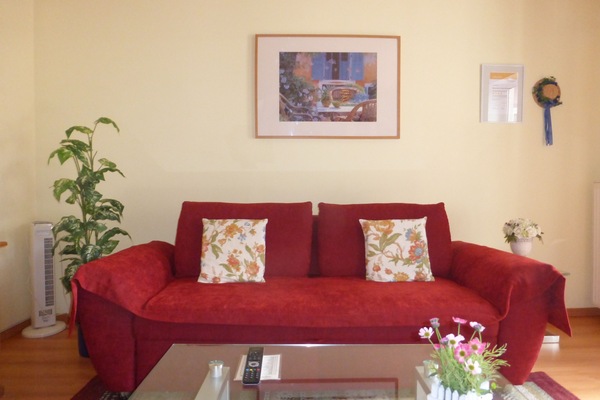 Wohnzimmer Ferienwohnung Blütenzauber
