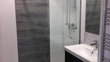 Shower, hair dryer