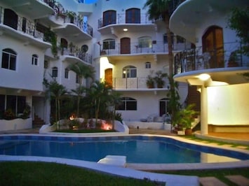 Nightime view of complex