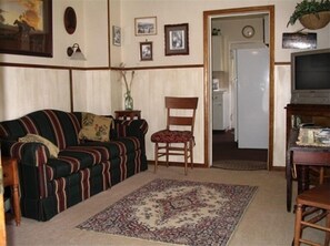 TV, DVD player, books