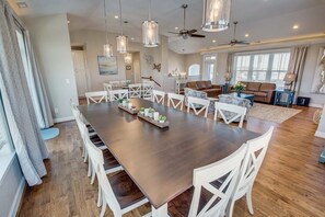 Dining - All-Sea-Suns | 670 ft from the beach | Private Pool, Hot Tub, Dog Friendly (Virginia Beach)