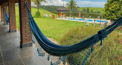 Comfort and Elegance: Refuge with Pool and Nature 40 Min from SP