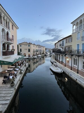 Blick von der Unterkunft