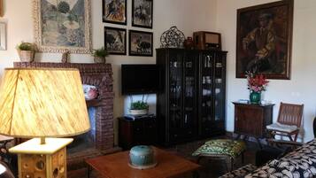 TV, fireplace, DVD player, stereo