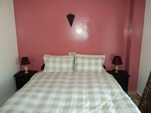 2 slaapkamers, een strijkplank/strijkijzer, gratis wifi, beddengoed