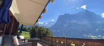 Quiet, centrally located apartment with unobstructed views of the mountains + north face of the Eiger!