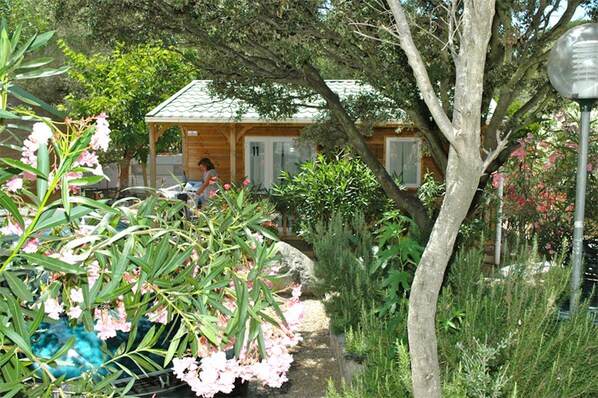 Property grounds - 2/4-person CLIMATIZED WOODEN CHALET CLOSE TO ALGAJOLA village views (Algajola)