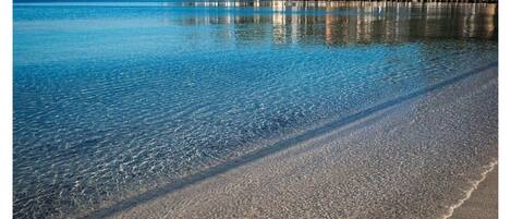Beach nearby, sun-loungers