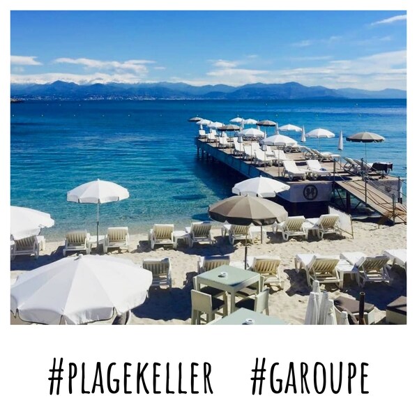 Beach nearby, sun-loungers