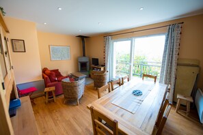 تلفزيون ذكي، مدفأة، مشغل دي في دي، كُتُب