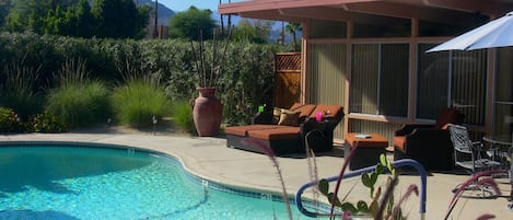 A heated pool