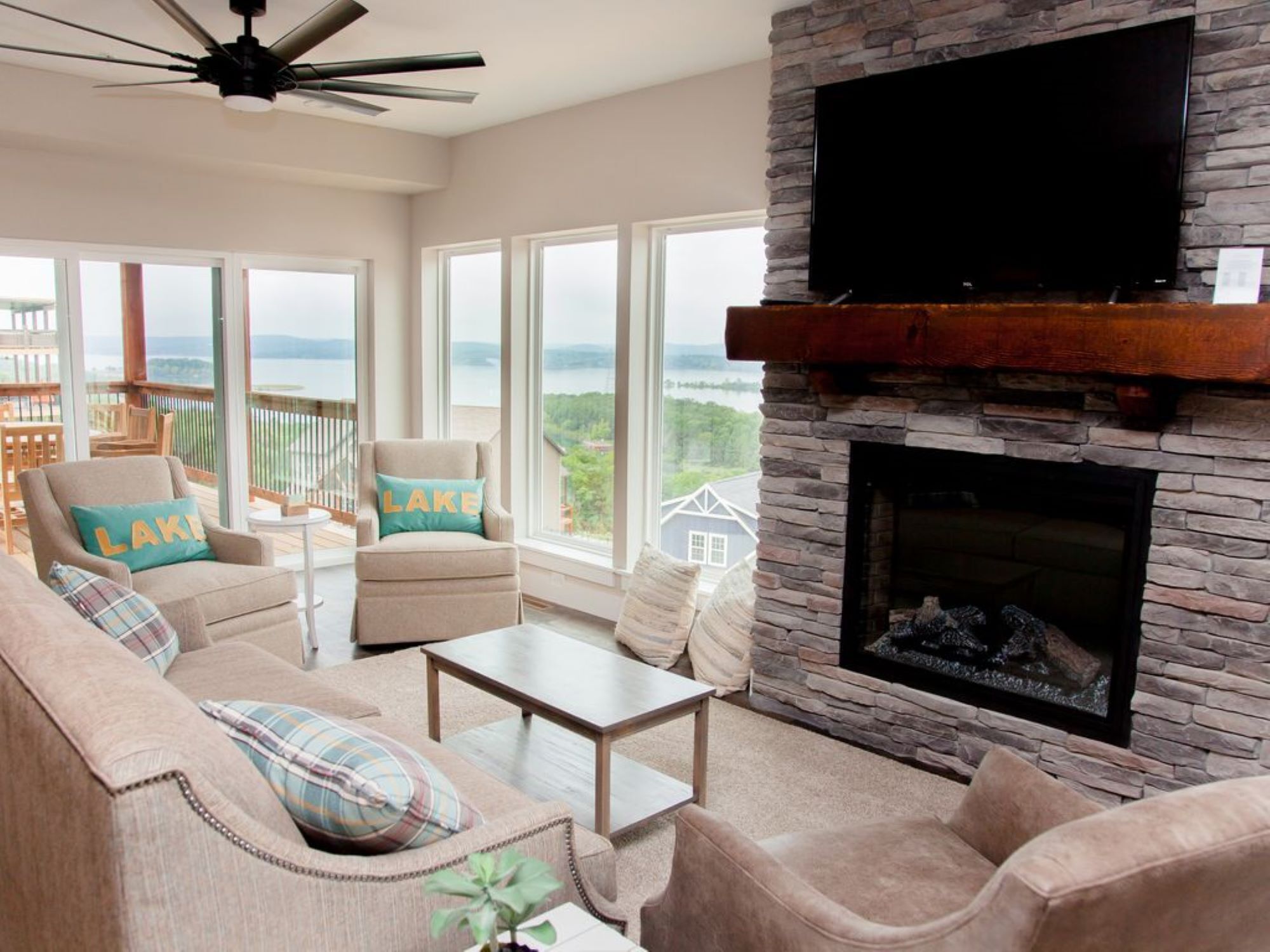 智能電視、壁爐、電子遊戲、DVD 播放機