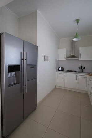 Kühlschrank, Mikrowelle, Herdplatte, Geschirrspüler